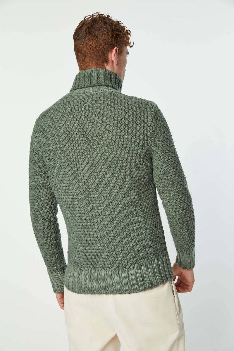 Lubiam Maglia dolcevita lavorata verde Maglia dolcevita lavorata verde Affare Del Giorno