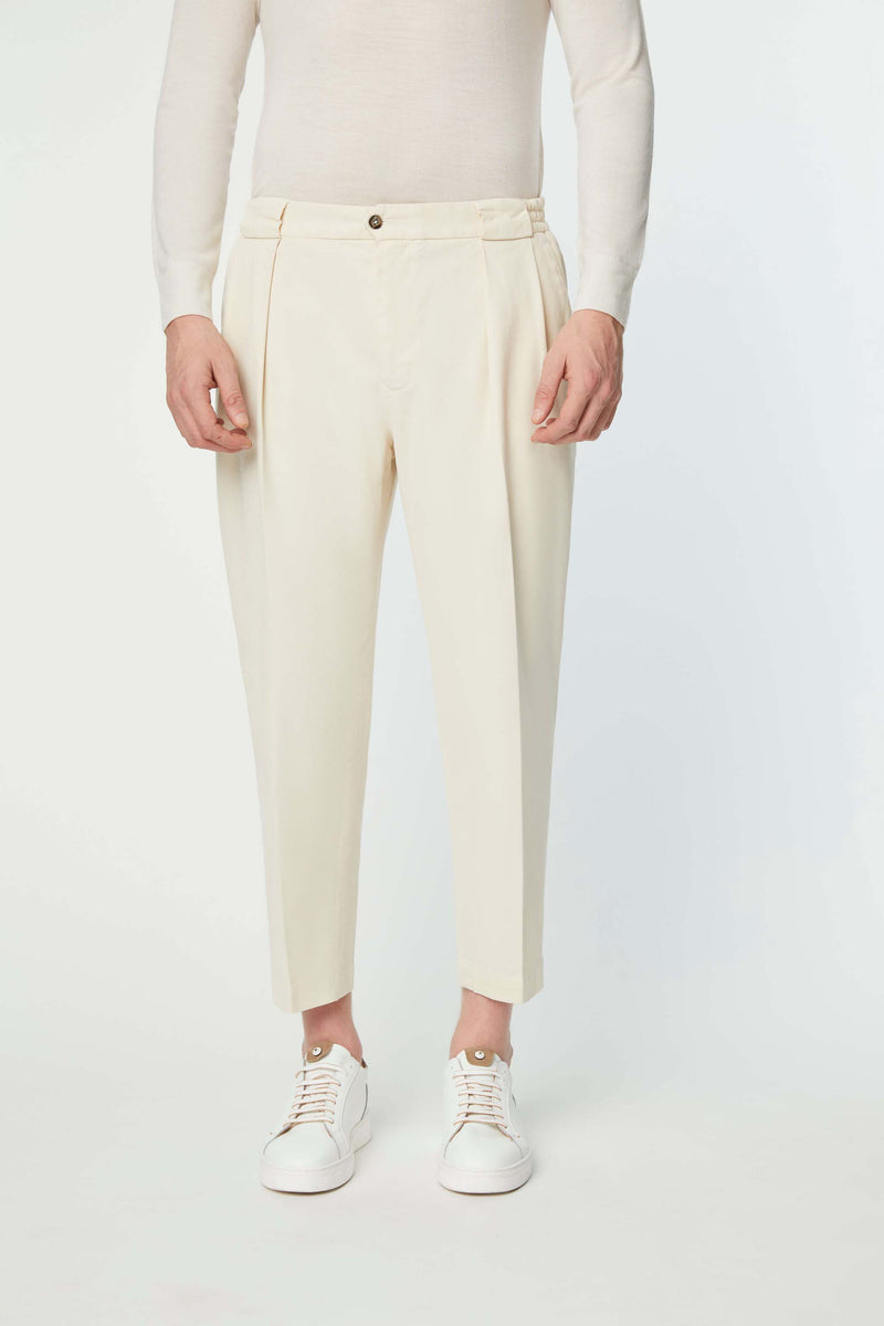 Lubiam Pantalone Clarence tinto capo bianco avorio Pantalone Clarence tinto capo bianco avorio Prezzo Ridotto