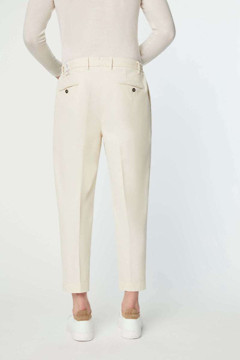 Lubiam Pantalone Clarence tinto capo bianco avorio Pantalone Clarence tinto capo bianco avorio Prezzo Ridotto