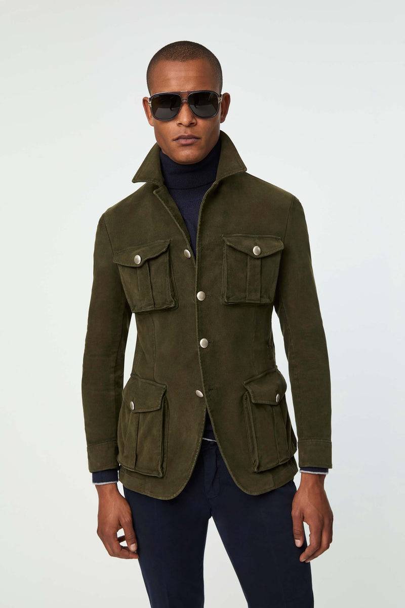 Lubiam Giacca SAHARA tinto capo verde militare Giacca SAHARA tinto capo verde militare Offerta