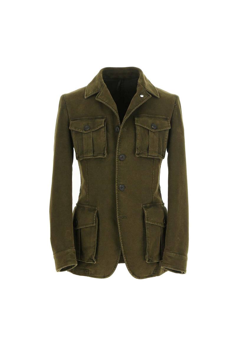 Lubiam Giacca SAHARA tinto capo verde militare Giacca SAHARA tinto capo verde militare Offerta