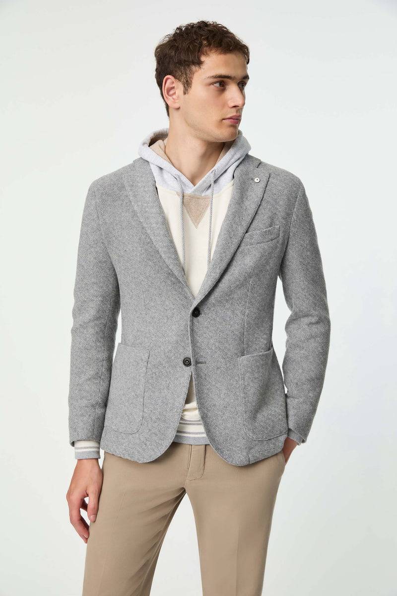 Lubiam Giacca PUNTO monopetto grigio chiaro Giacca PUNTO monopetto grigio chiaro Qualità