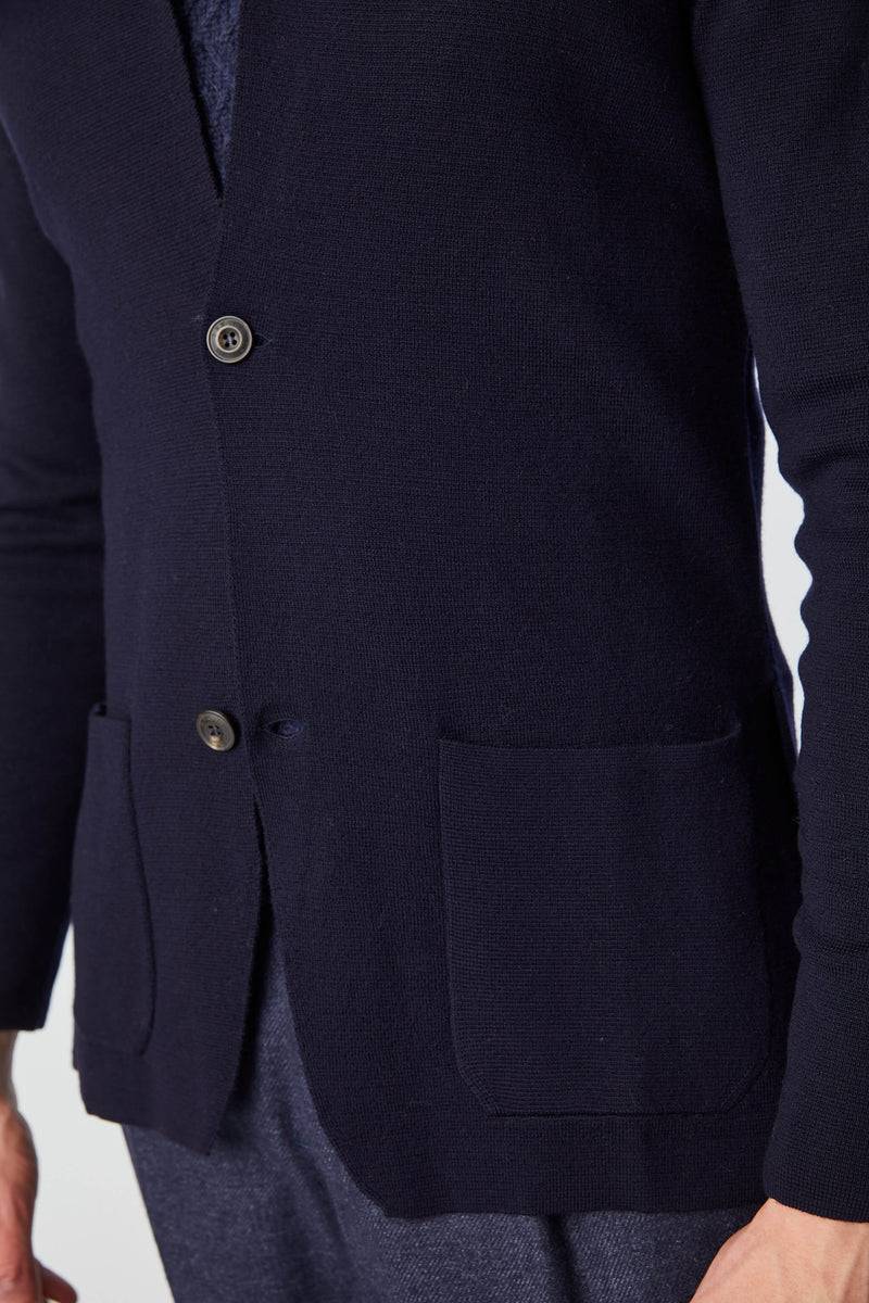 Lubiam Giacca JACK in maglia calata blu Giacca JACK in maglia calata blu Affare Del Giorno