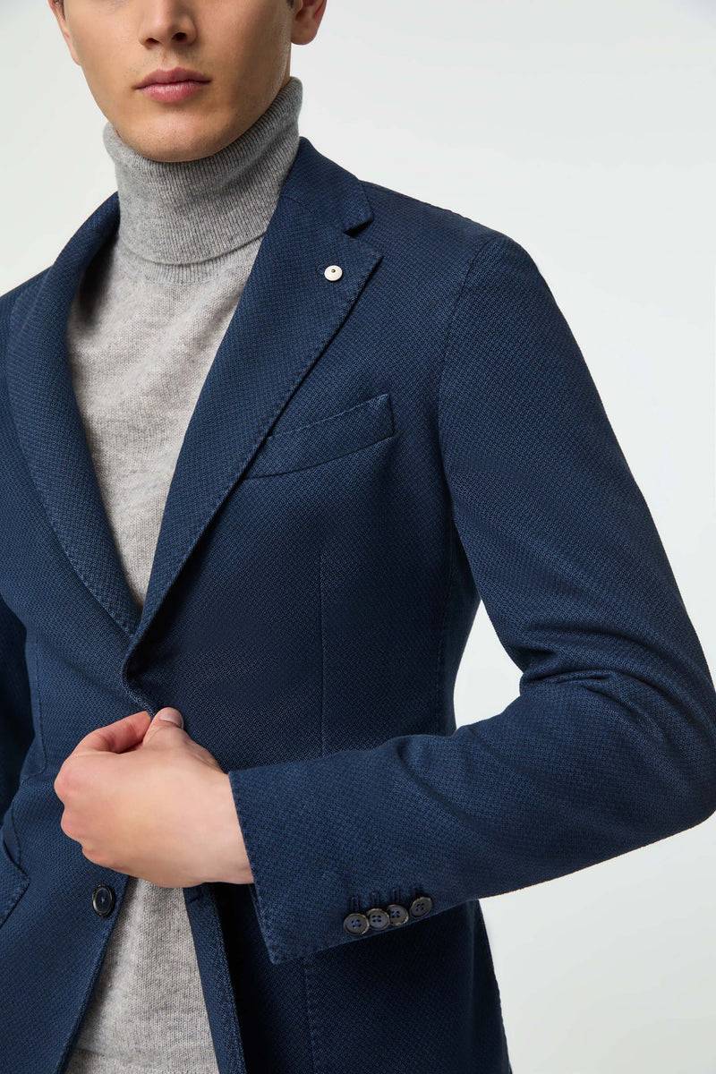 Lubiam Giacca JACK tinto capo blu scuro Giacca JACK tinto capo blu scuro Offerta
