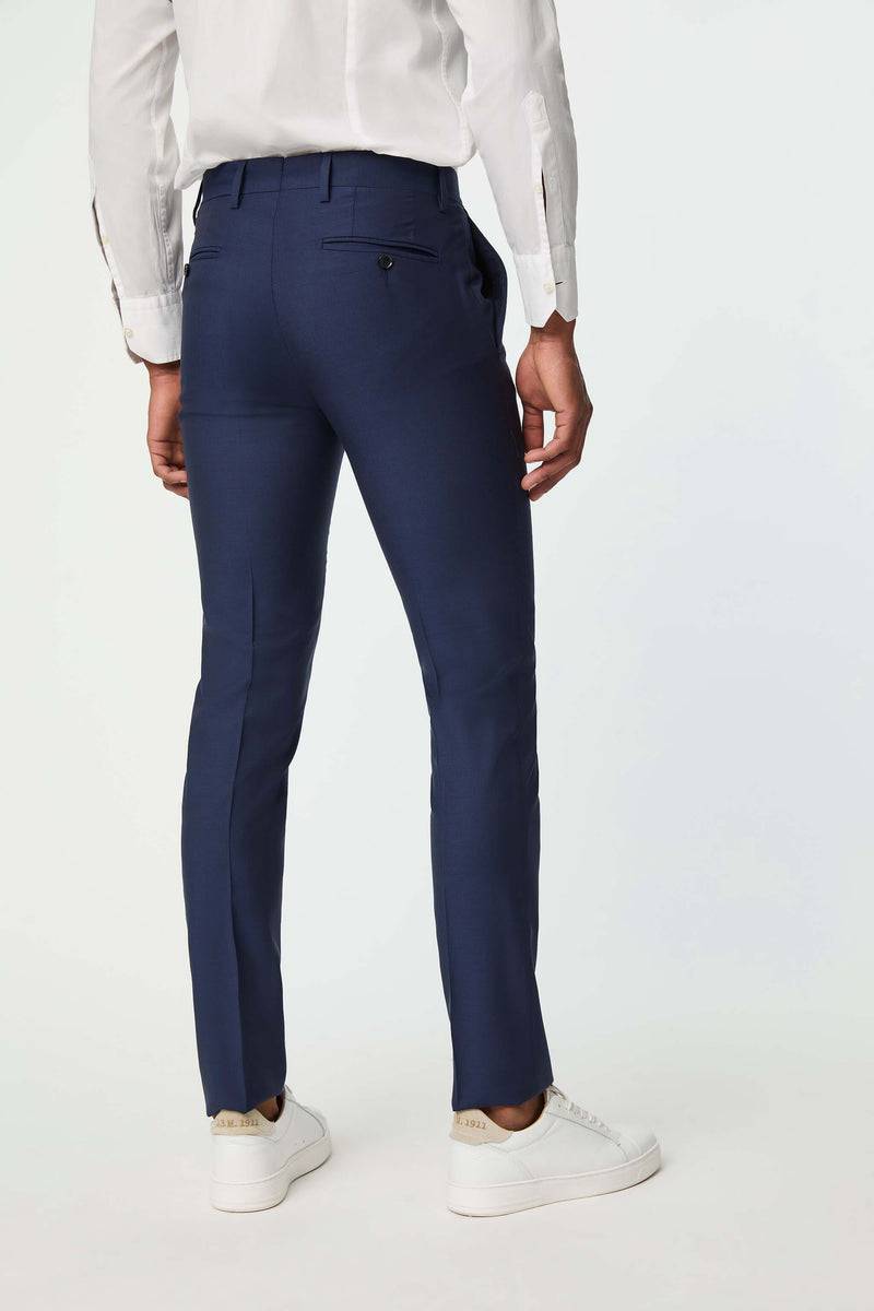 Lubiam Pantalone Duetto MAI TAI in lana blu elettrico Pantalone Duetto MAI TAI in lana blu elettrico Nuovo