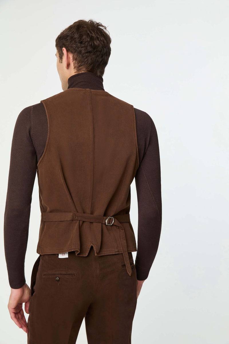 Lubiam Gilet MIKE tinto capo marrone Gilet MIKE tinto capo marrone Fino Al -60%