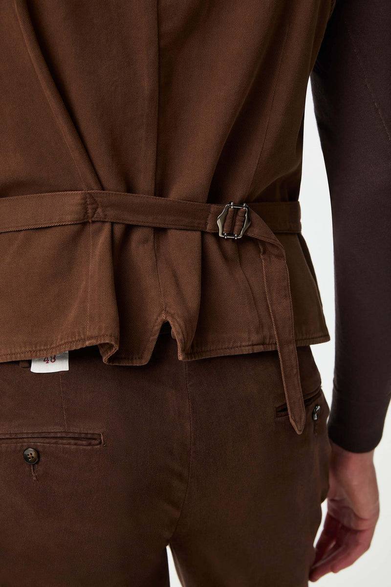 Lubiam Gilet MIKE tinto capo marrone Gilet MIKE tinto capo marrone Fino Al -60%
