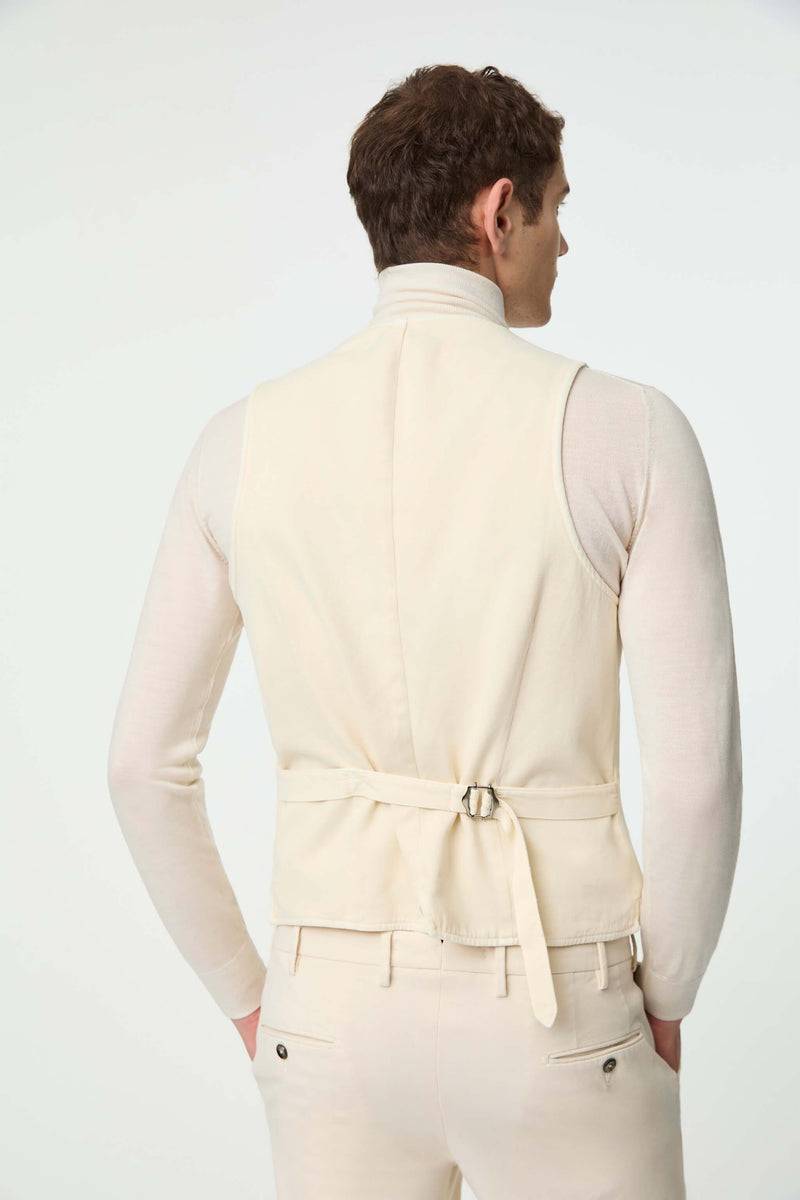 Lubiam Gilet OSCAR tinto capo bianco latte Gilet OSCAR tinto capo bianco latte Shopping Online