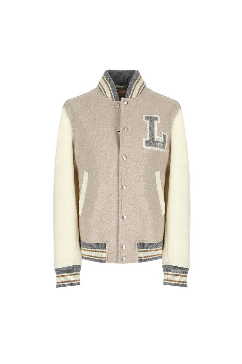 Lubiam Bomber stile college in jersey con patch Bomber stile college in jersey con patch Prezzo Ridotto
