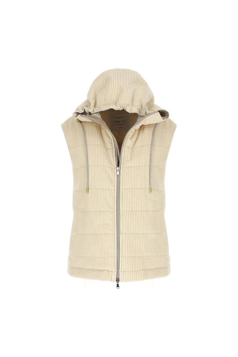 Lubiam Gilet imbottito bianco avorio Gilet imbottito bianco avorio Novità