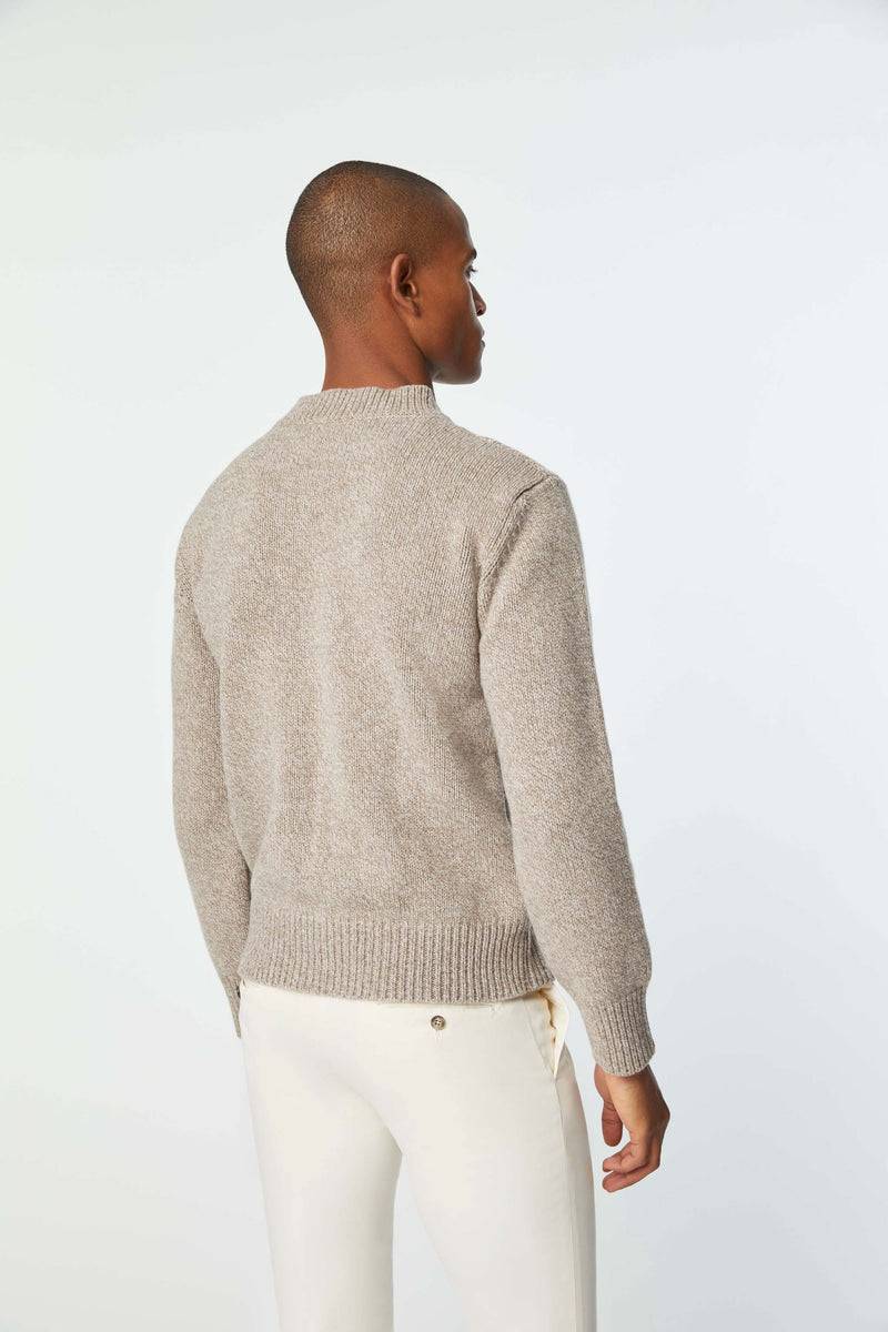 Lubiam Maglia dolcevita con treccia nocciola Maglia dolcevita con treccia nocciola 2025