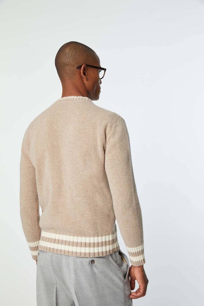 Lubiam Maglia girocollo tinto capo beige Maglia girocollo tinto capo beige Acquista Ora