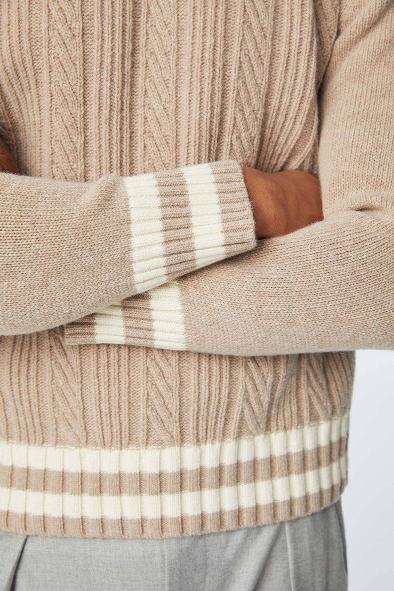 Lubiam Maglia girocollo tinto capo beige Maglia girocollo tinto capo beige Acquista Ora