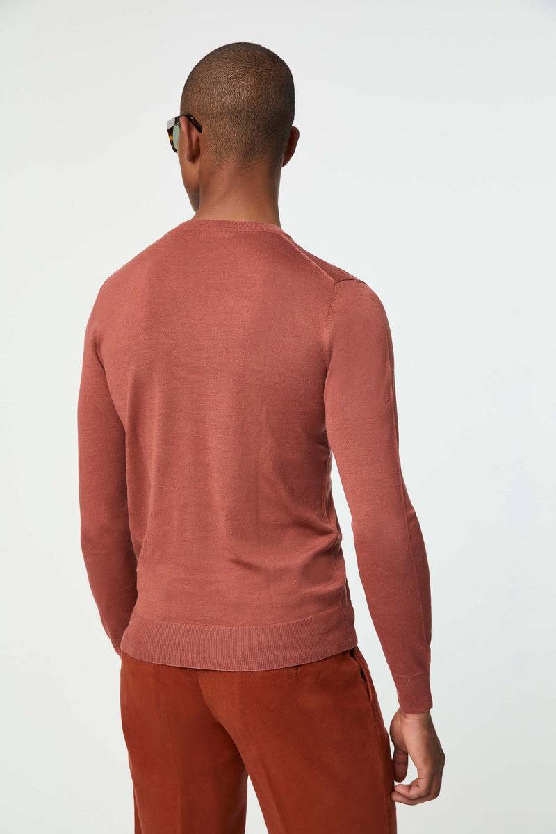 Lubiam Maglia girocollo leggera ruggine Maglia girocollo leggera ruggine Sottocosto