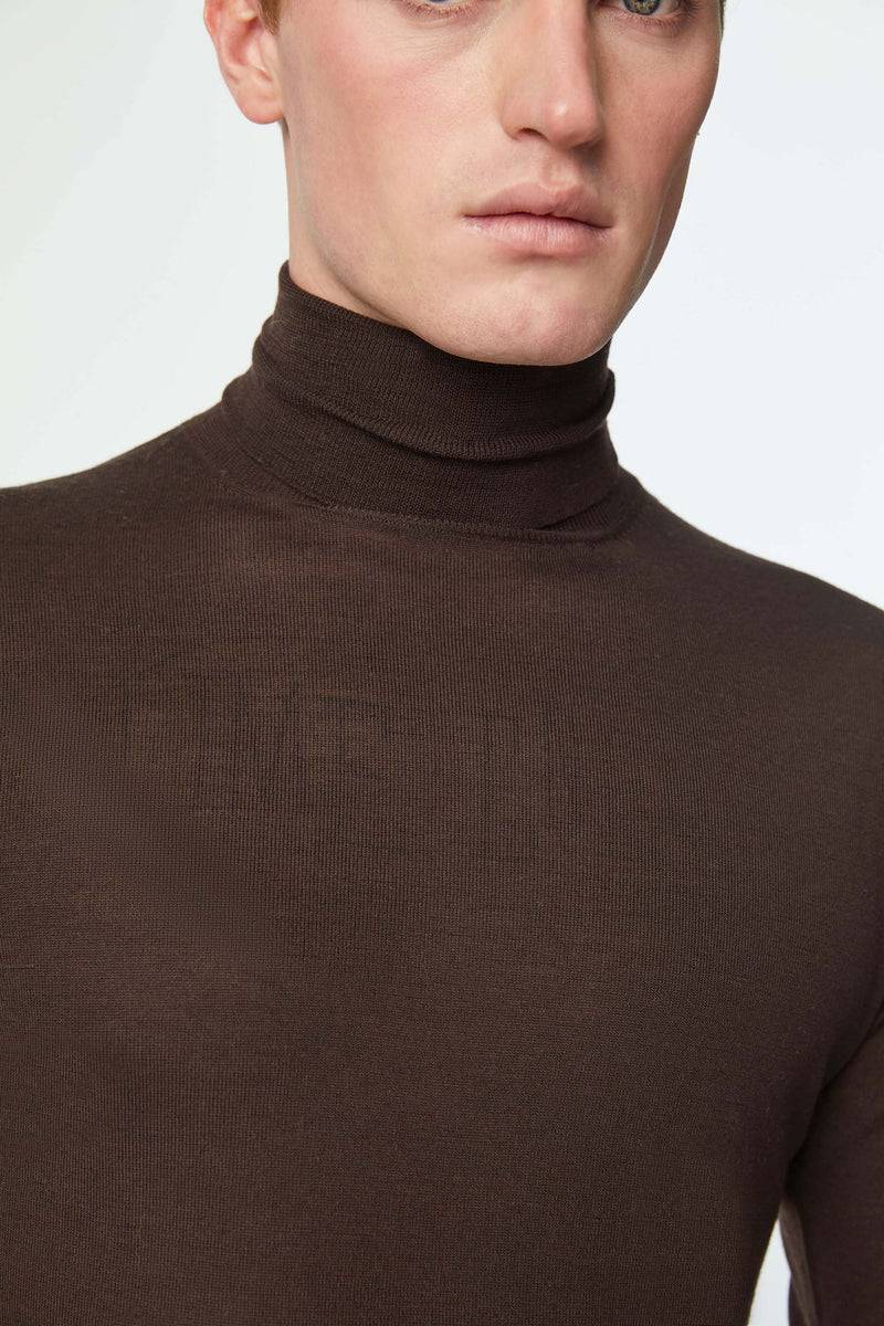 Lubiam Maglia dolcevita leggera marrone Maglia dolcevita leggera marrone Convenienza