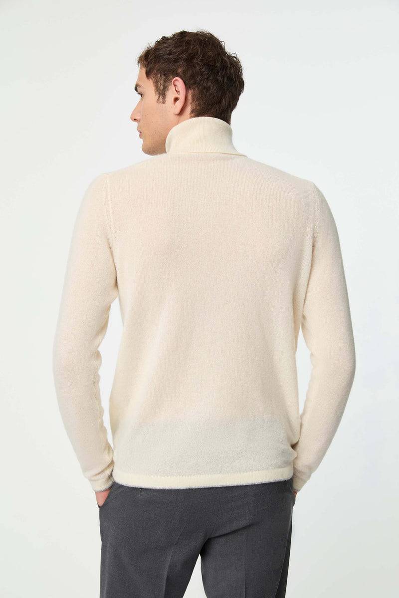 Lubiam Maglia dolcevita bianco latte in cashmere Maglia dolcevita bianco latte in cashmere Outlet