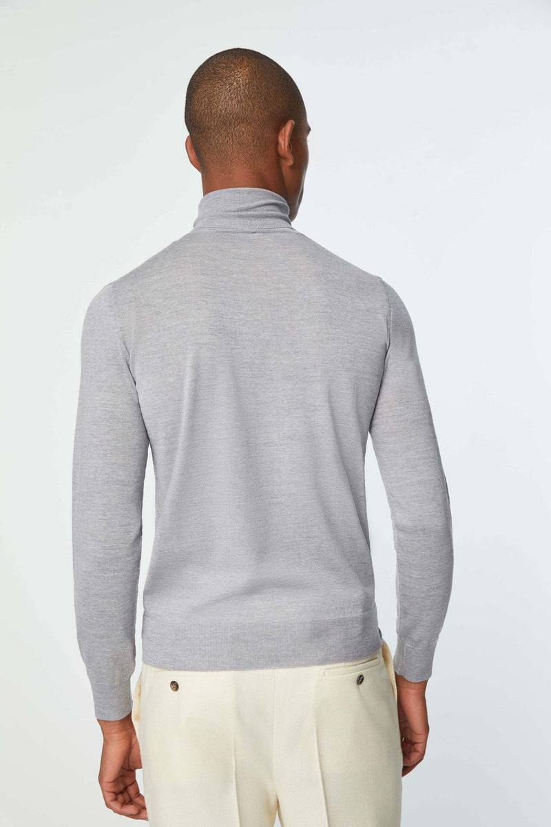 Lubiam Maglia dolcevita grigio ghiaccio Maglia dolcevita grigio ghiaccio In Vendita