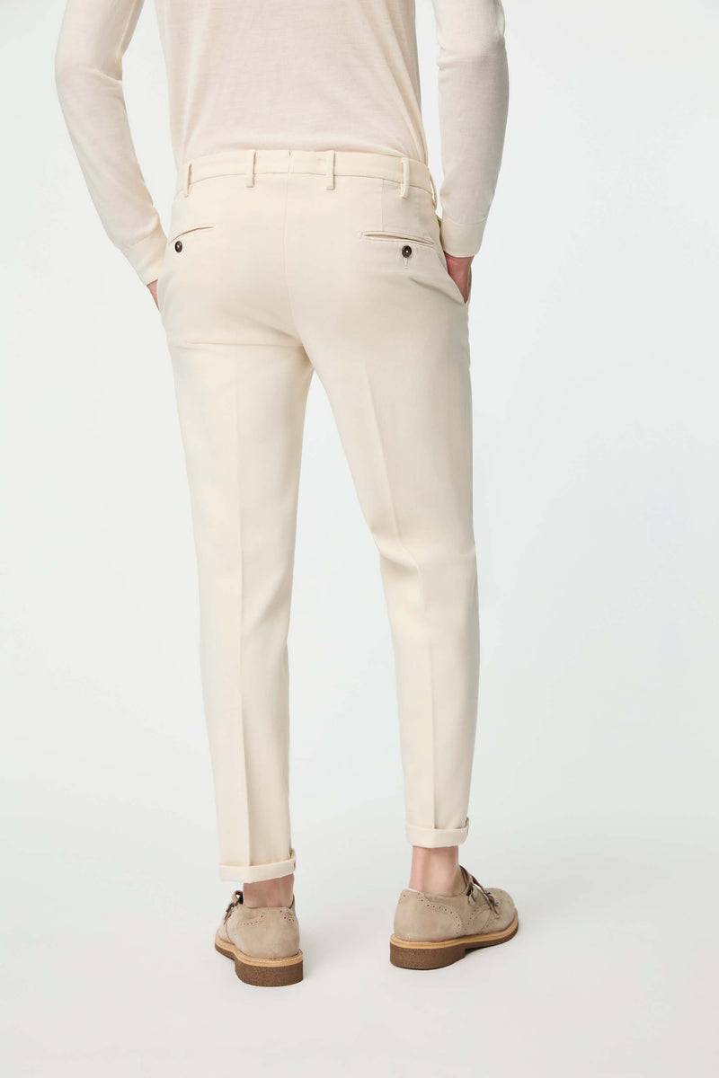 Lubiam Pantalone ELTON tinto capo bianco avorio Pantalone ELTON tinto capo bianco avorio In Linea