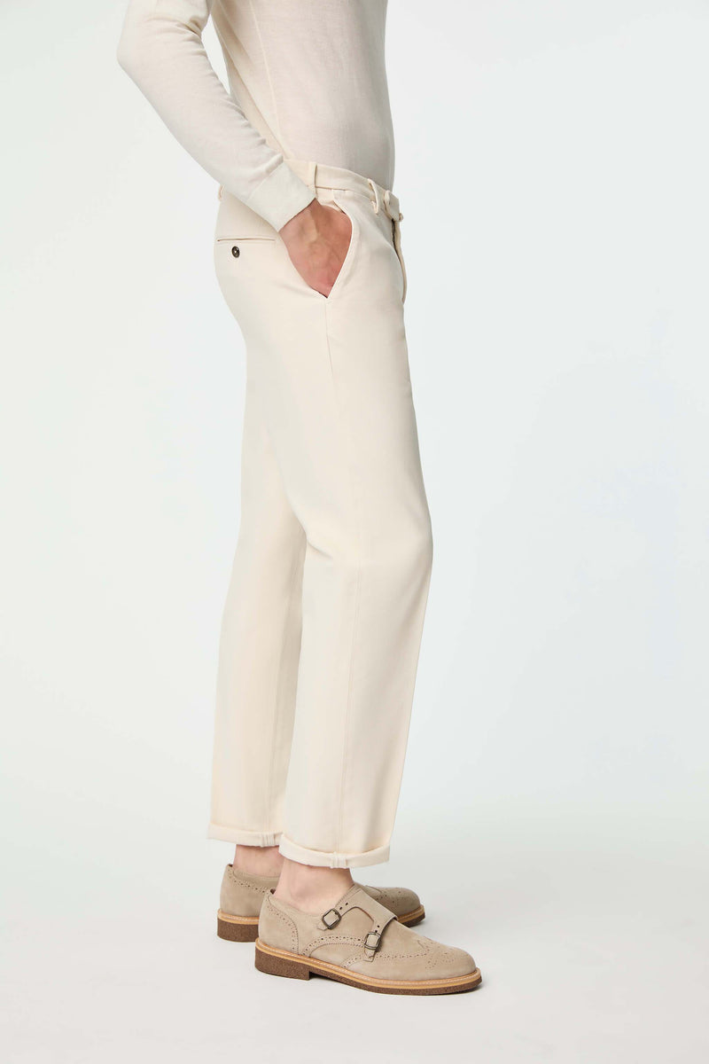 Lubiam Pantalone ELTON tinto capo bianco avorio Pantalone ELTON tinto capo bianco avorio In Linea