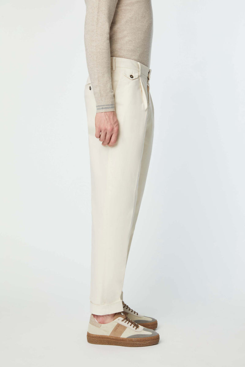Lubiam Pantalone MILES tinto capo bianco Pantalone MILES tinto capo bianco Spedizione Gratuita