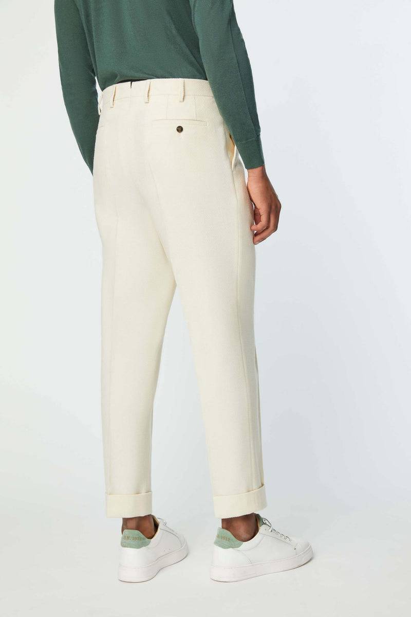Lubiam Pantalone MILES bianco avorio Pantalone MILES bianco avorio Negozi Online
