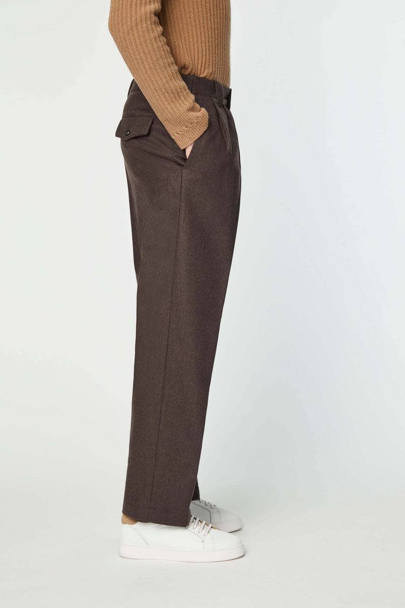 Lubiam Pantalone MARK non trattato marrone Pantalone MARK non trattato marrone Saldi Di Fabbrica