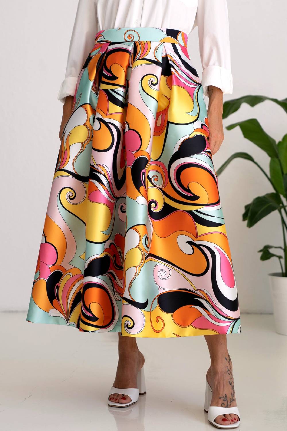 Lunatica Milano Gonna Groovy 009 Yellow Orange Acquista Ora