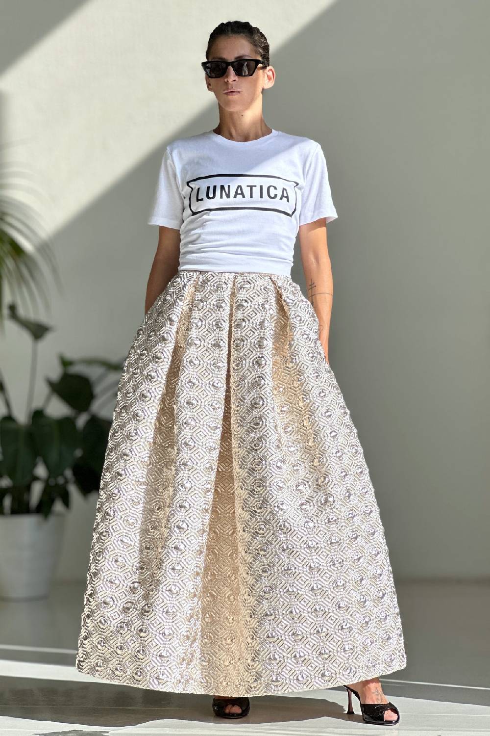 Lunatica Milano Skirt Platinum Long Vendita