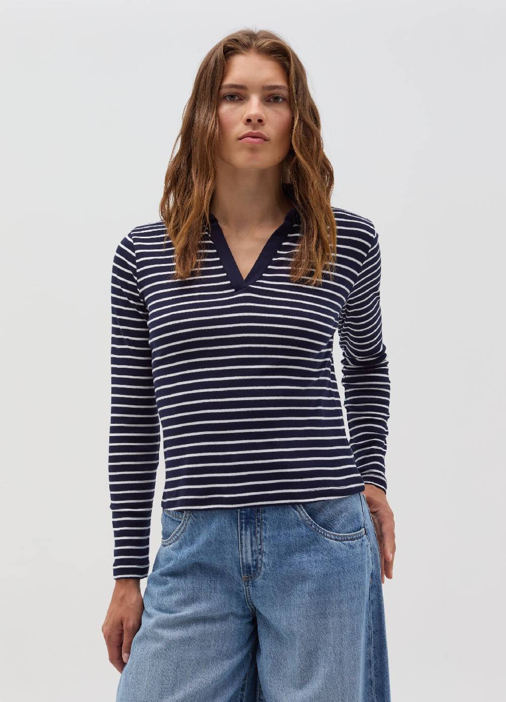 OVS T-shirt a maniche lunghe con scollo a polo Nuovo