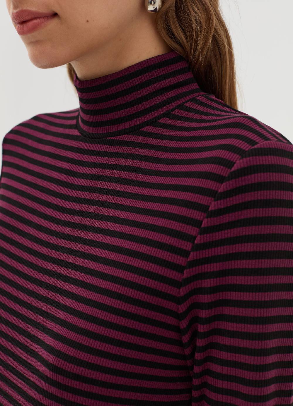 OVS T-shirt a righe mock neck Qualità