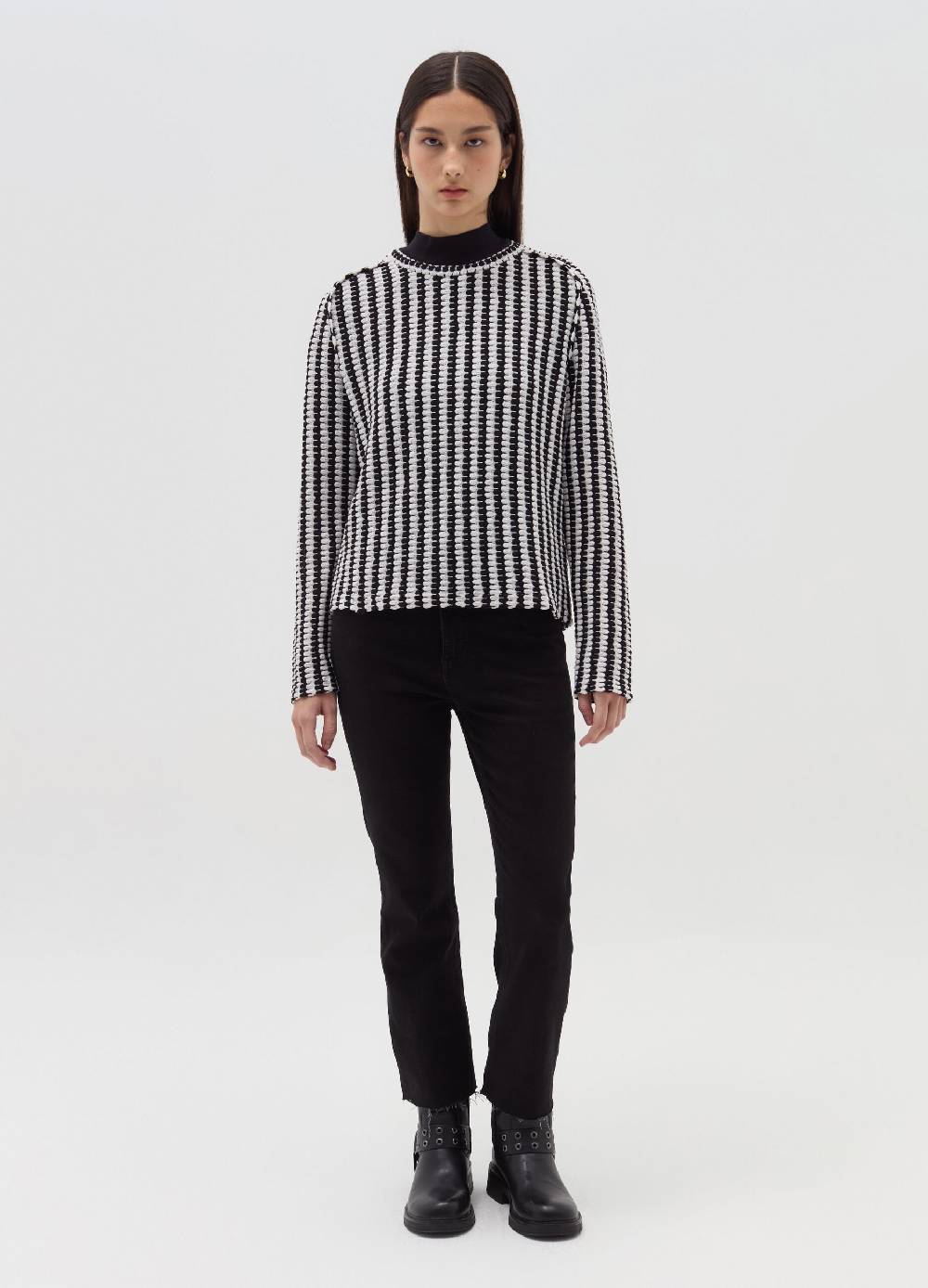 OVS T-shirt tricot con trama bicolore Vendita