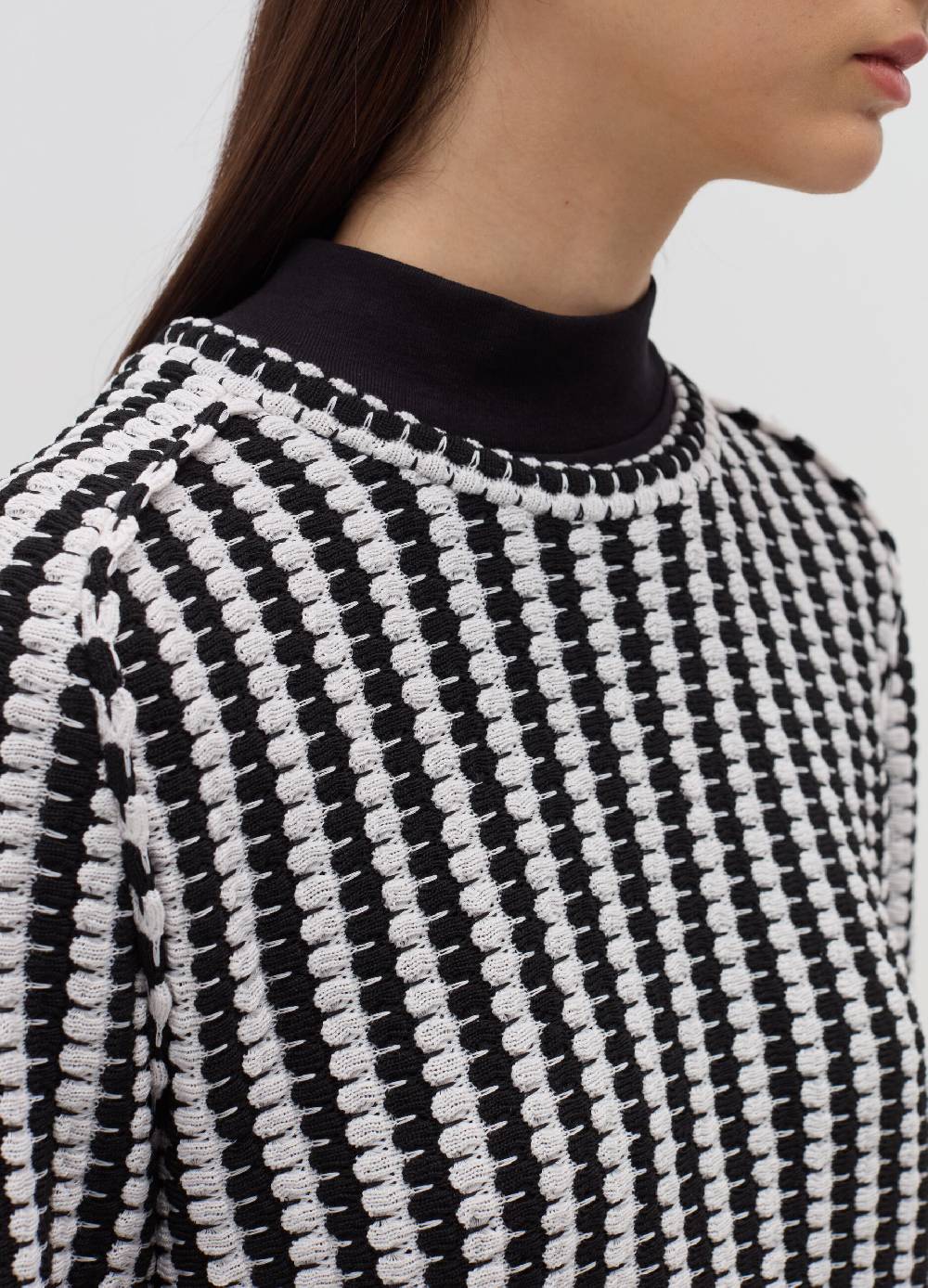 OVS T-shirt tricot con trama bicolore Vendita
