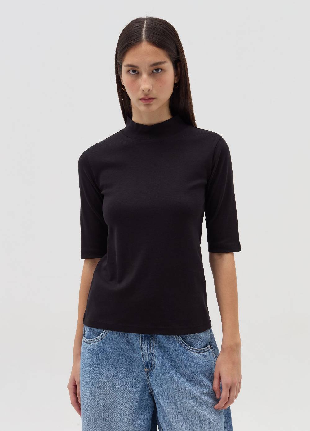 OVS T-shirt mock neck con maniche al gomito Soddisfazione Garantita