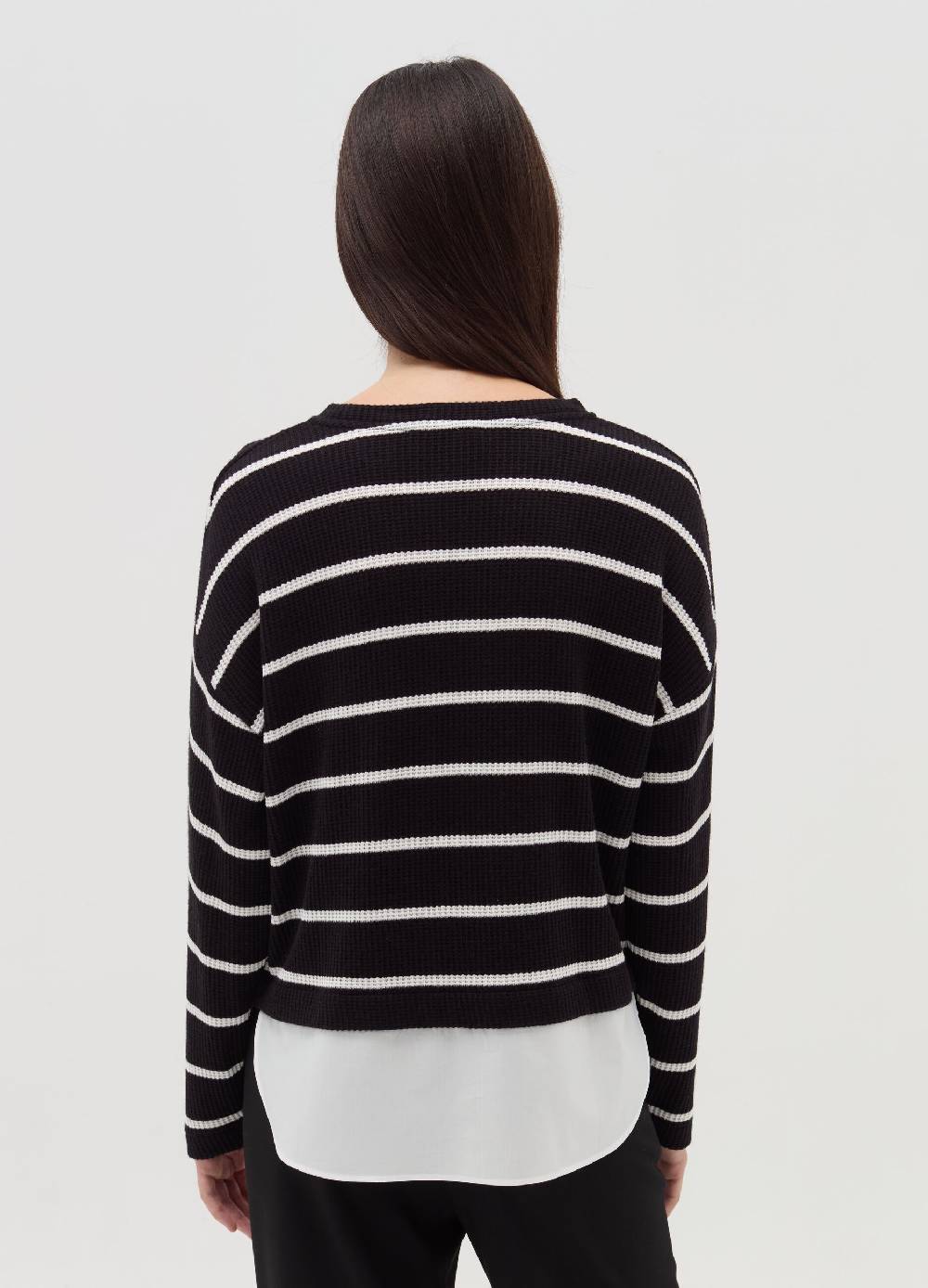 OVS T-shirt maniche lunghe con micro trama waffle Negozi Online