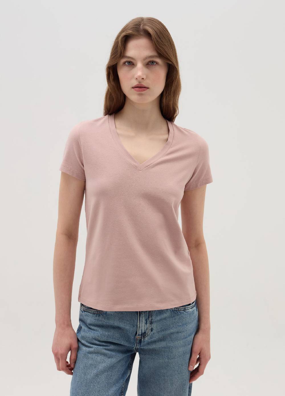 OVS T-shirt tinta unita con scollo a V Promozione Limitata