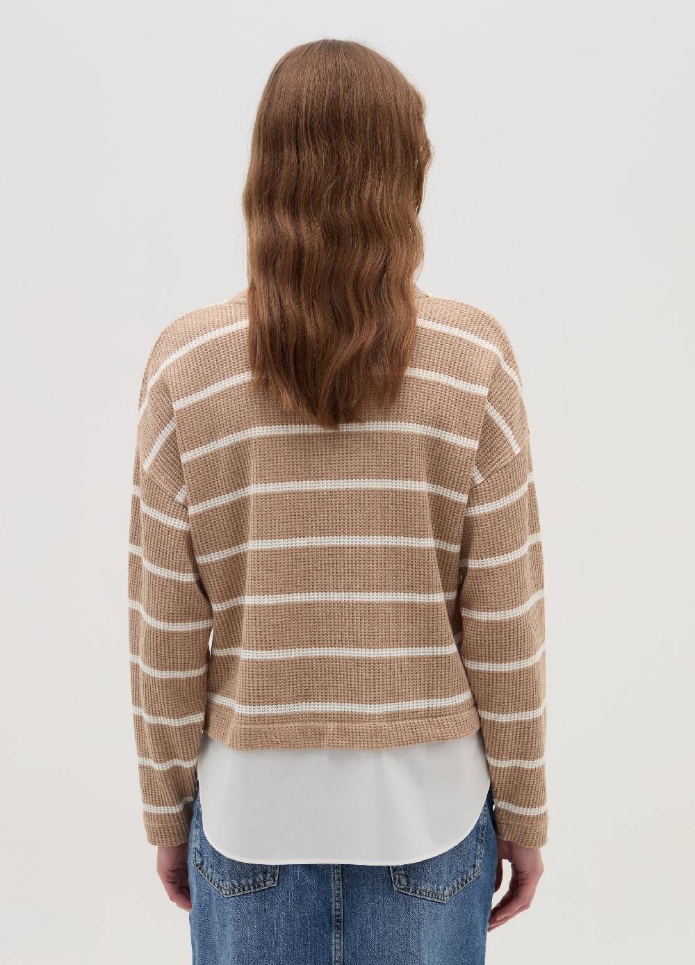 OVS T-shirt maniche lunghe con micro trama waffle Sottocosto