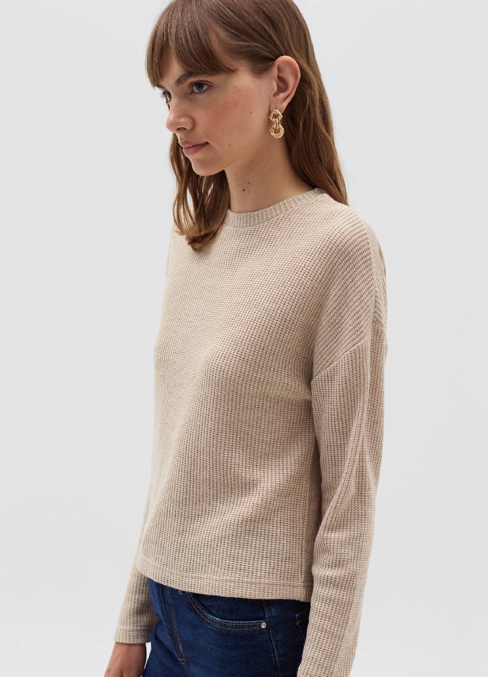OVS Maglia a coste inglesi con lurex Presa