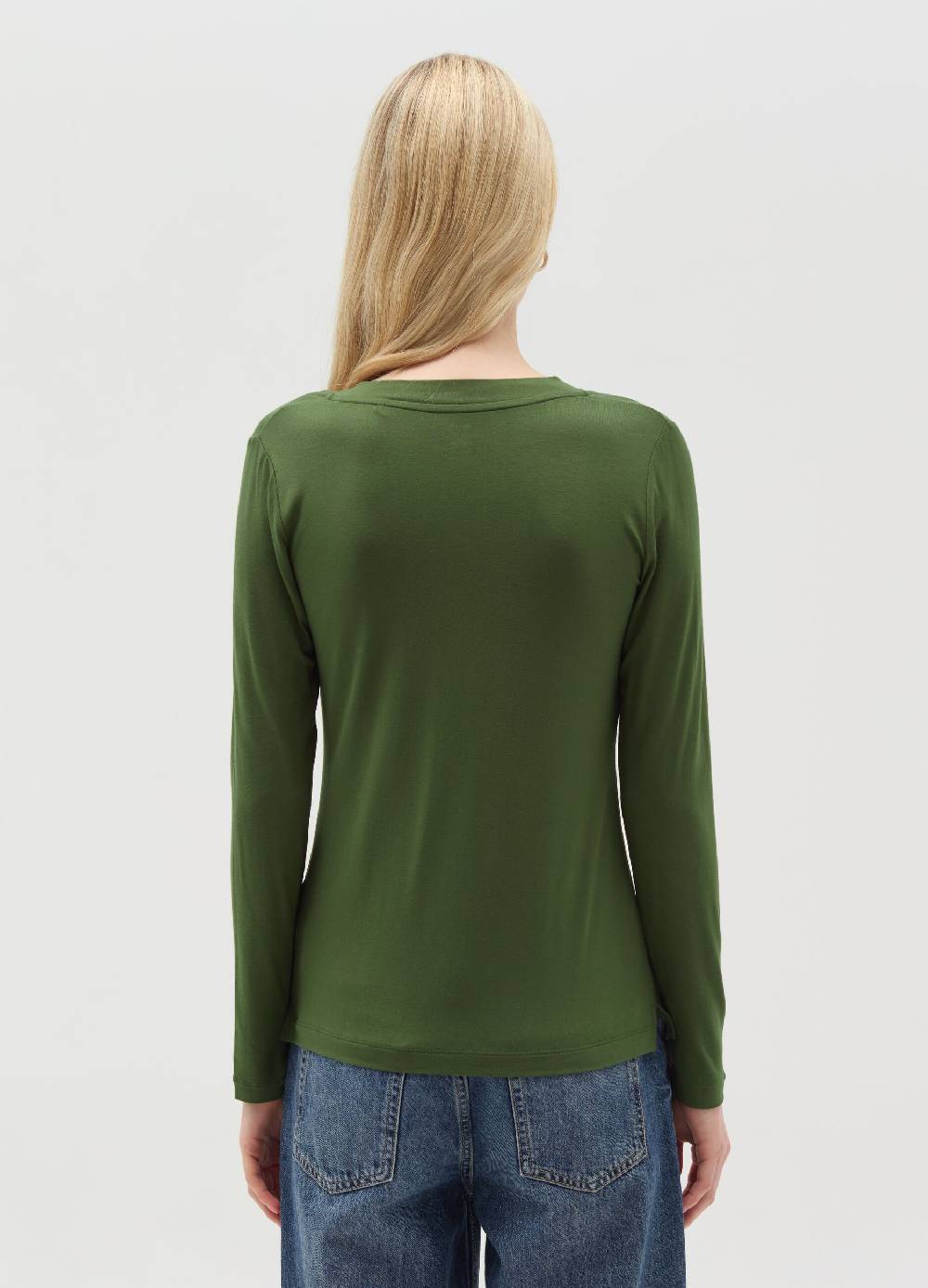 OVS T-shirt in viscosa stretch con scollo a V Online