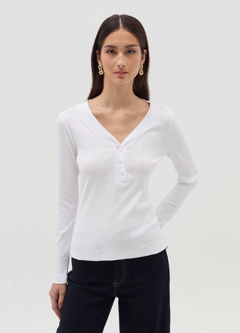 OVS T-shirt maniche lunghe scollo serafino Offerte