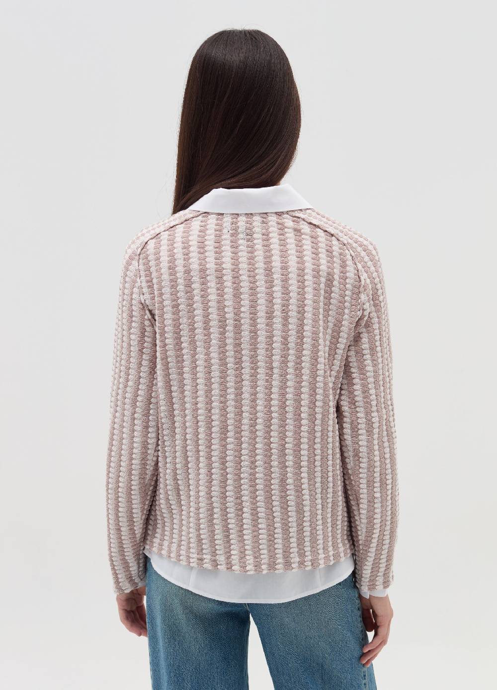 OVS T-shirt tricot con trama bicolore Saldi Di Fabbrica
