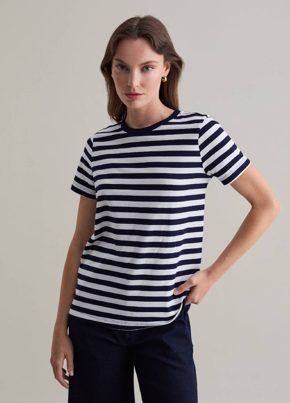 PIOMBO T-shirt in cotone Supima a righe I Più Venduti