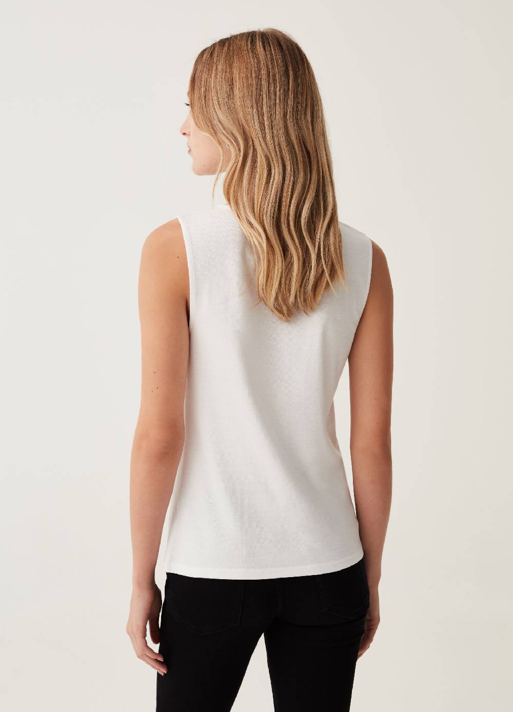 OVS Tank top girocollo con nodo Moda