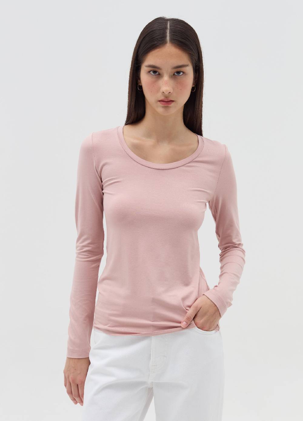 OVS T-shirt a maniche lunghe in viscosa stretch Italia