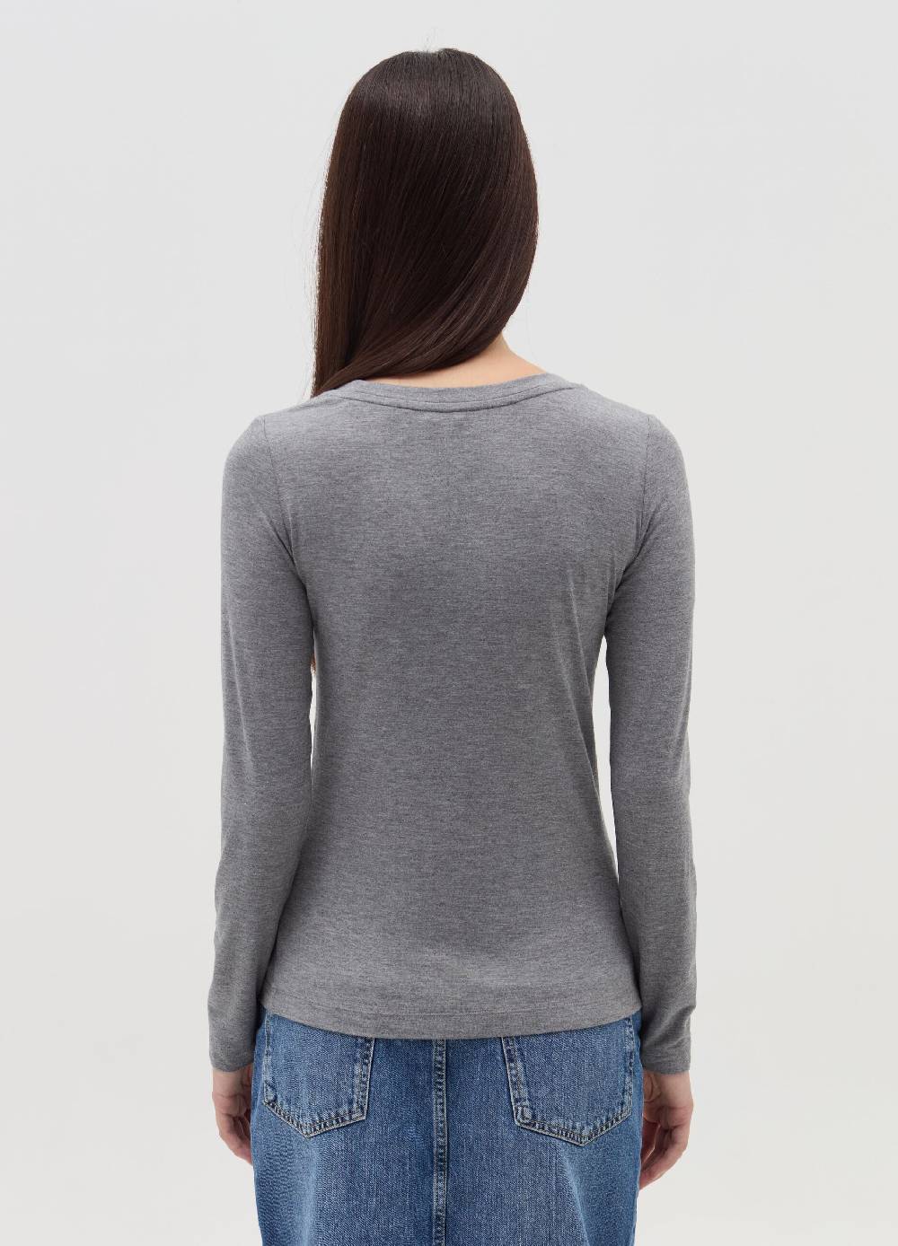 OVS T-shirt a maniche lunghe in viscosa stretch In Linea