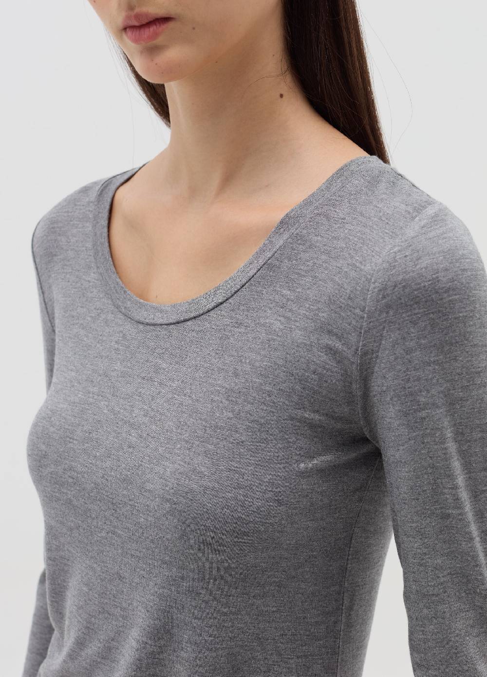 OVS T-shirt a maniche lunghe in viscosa stretch In Linea
