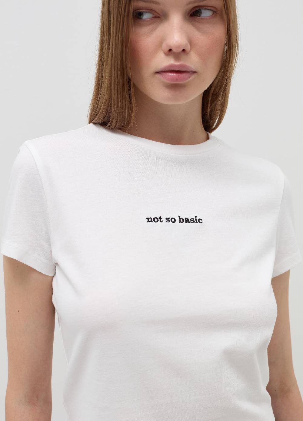 B. ANGEL T-shirt crop con ricamo lettering Affare Del Giorno