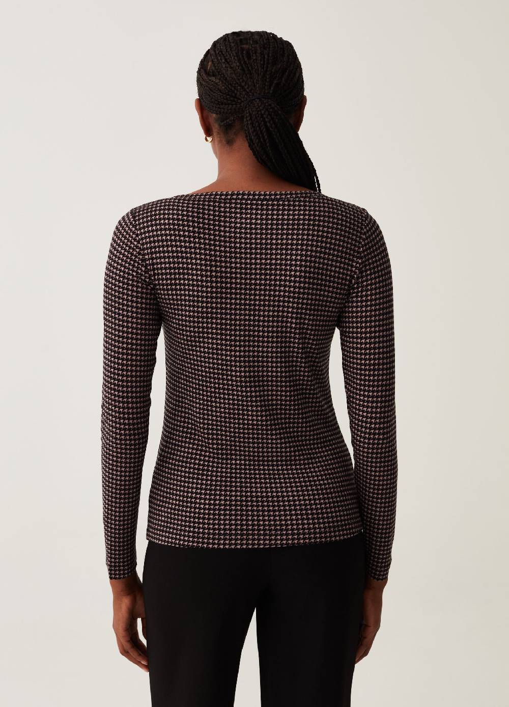 OVS T-shirt con scollo a barchetta fantasia Offerta