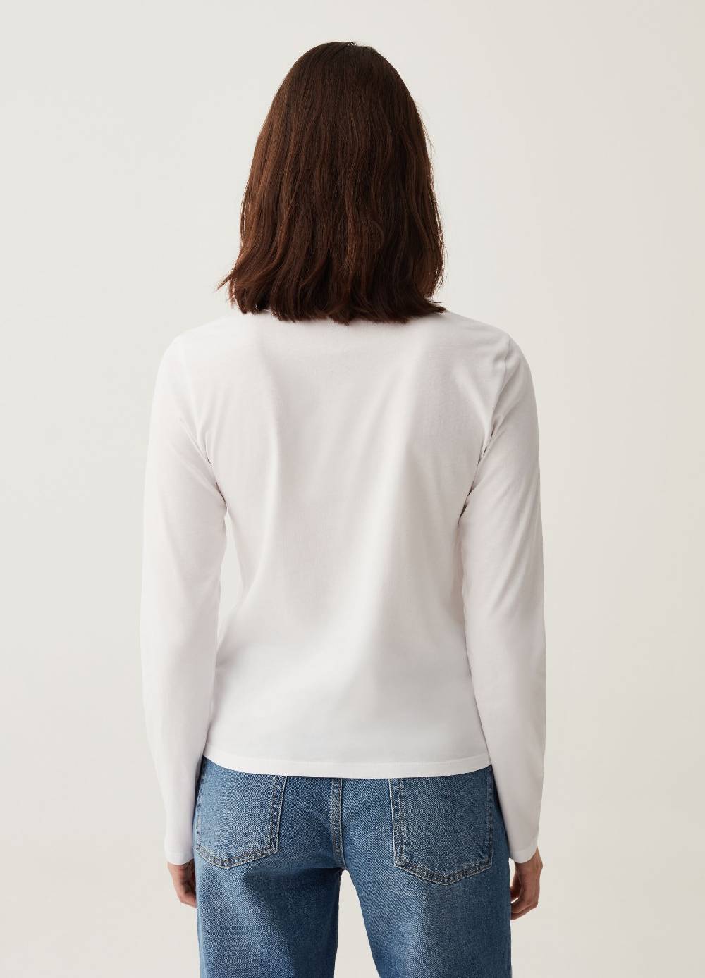 OVS T-shirt a maniche lunghe in cotone Saldi Di Fabbrica