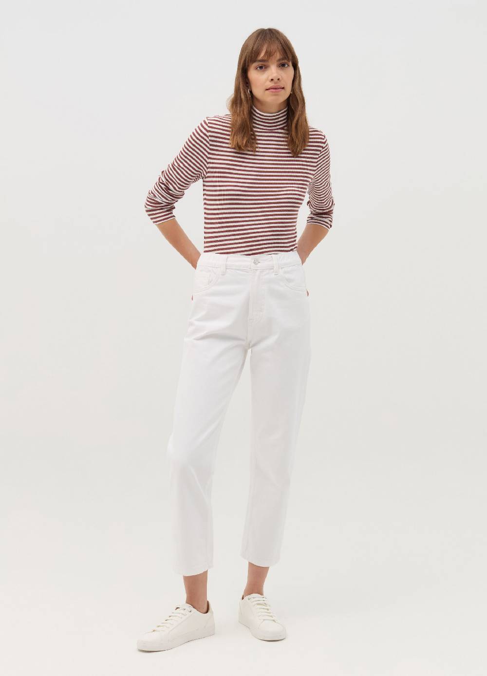 OVS T-shirt a righe mock neck Negozio