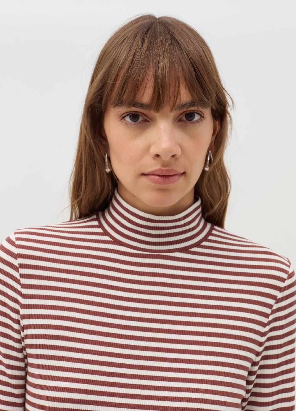 OVS T-shirt a righe mock neck Negozio
